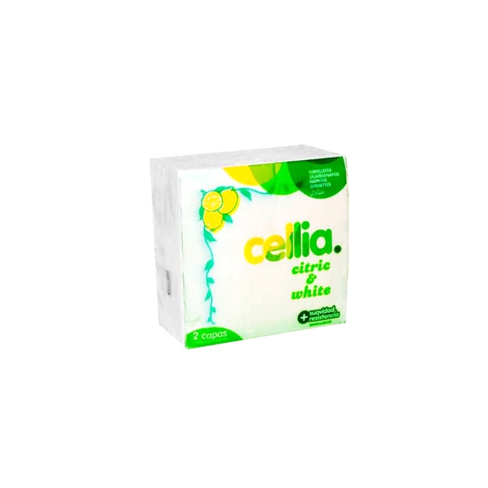 Servilletas citric & white de 2 capas Cellia (50 U) - Imagen 1