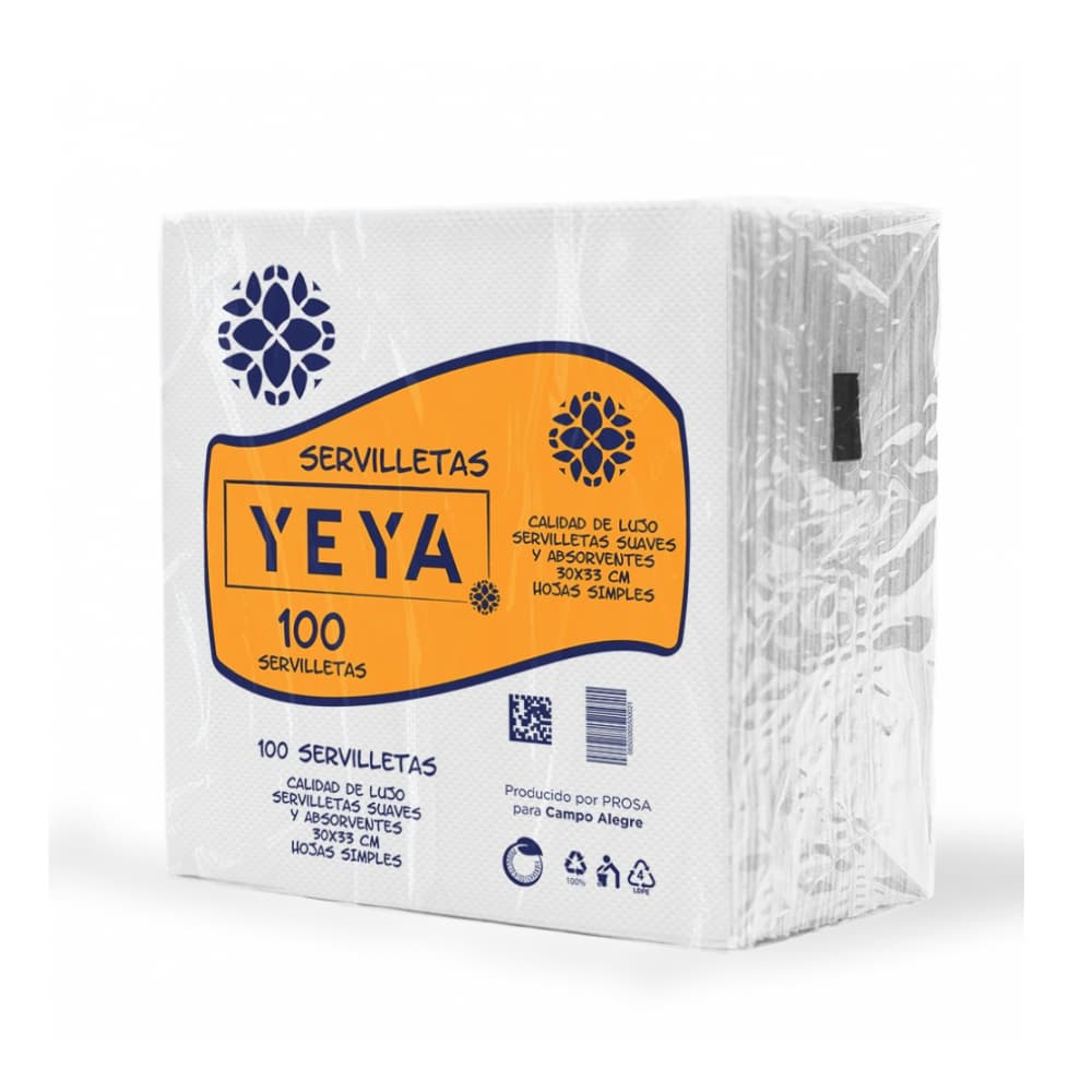 Servilletas YEYA (100 U) - Imagen 1