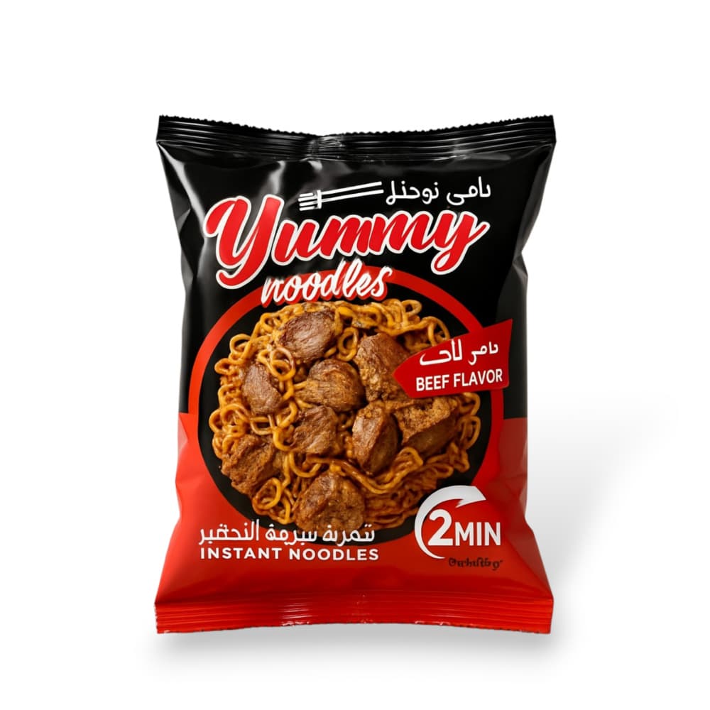 Sopa instantánea sabor a carne Yummy Noodles (70 g / 2.46 oz) - Imagen 1