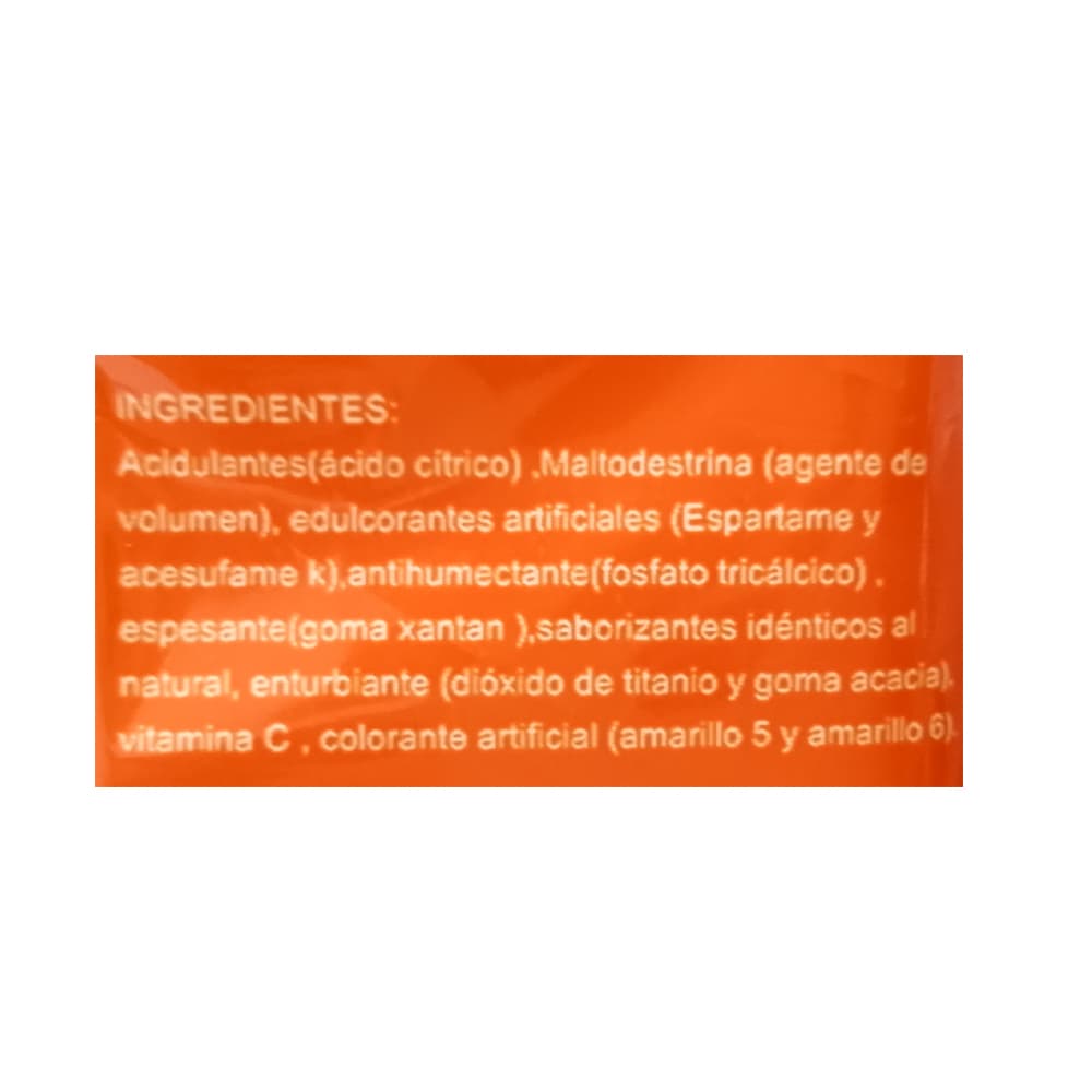 Refresco instantáneo sabor naranja El Frutal (45 g / 1.58 oz) - Miniatura 3