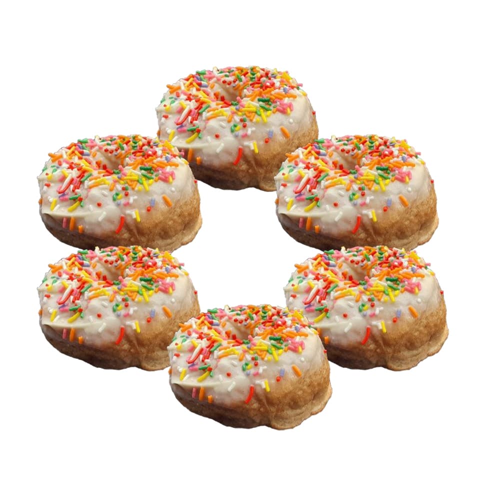 Dona cubierta de dulce de leche y gragea de colores (6 x 116 g / 4.01 oz) - Imagen 1