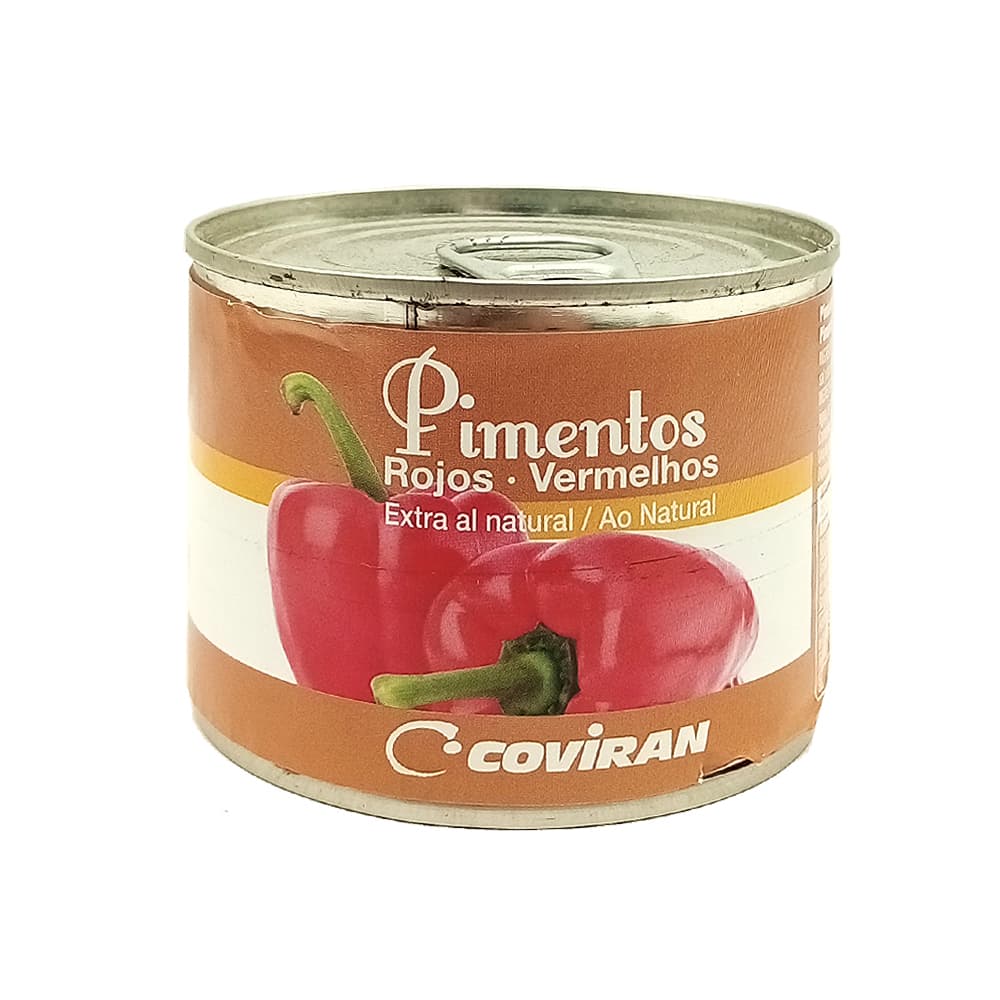 Pimiento rojo entero extra al natural Coviran (185 g / 6.52 oz) - Imagen 1