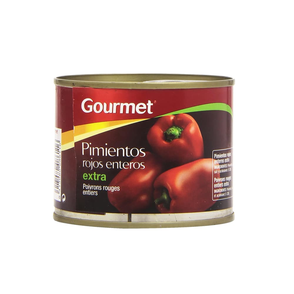Pimientos rojos enteros extra Gourmet (185 g / 6.53 oz) - Imagen 1