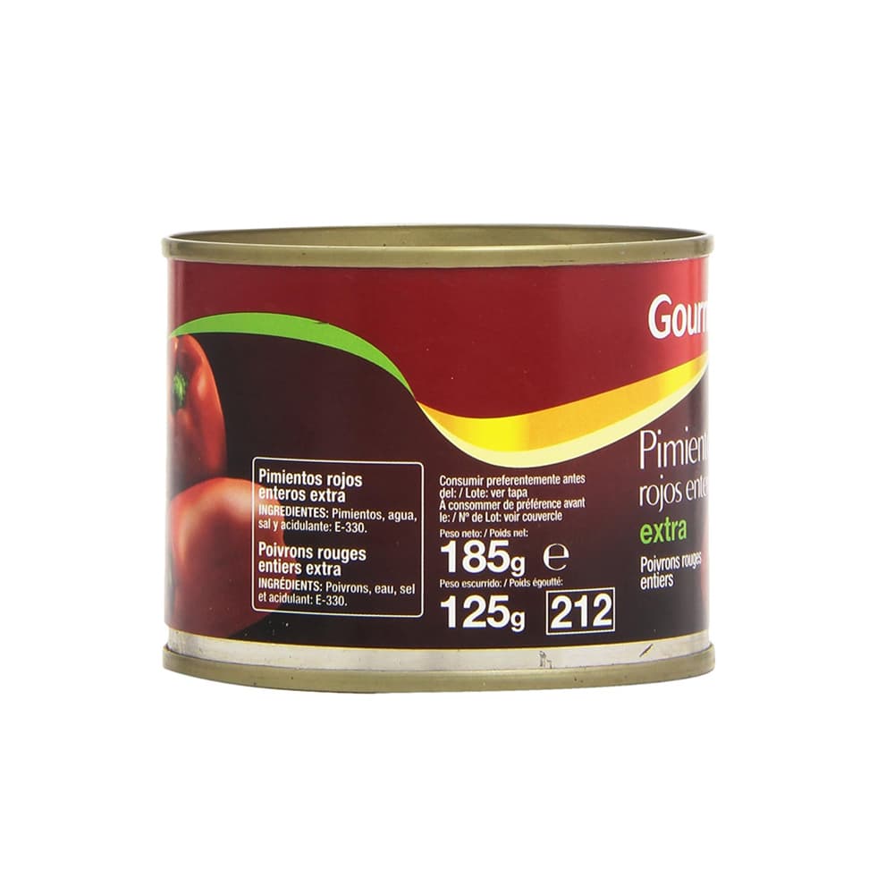 Pimientos rojos enteros extra Gourmet (185 g / 6.53 oz) - Miniatura 3
