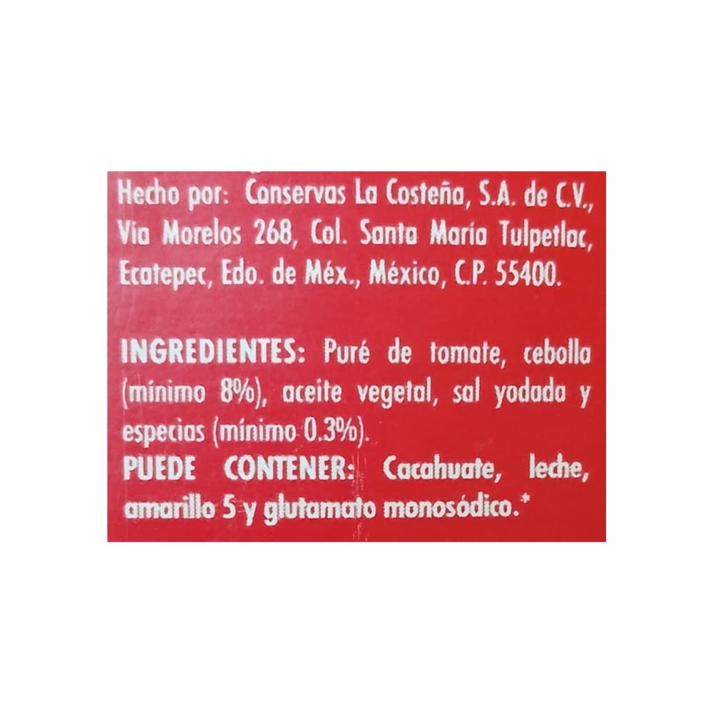 Puré de tomate sazonado La Costeña (350 g / 12.34 oz) - Miniatura 2