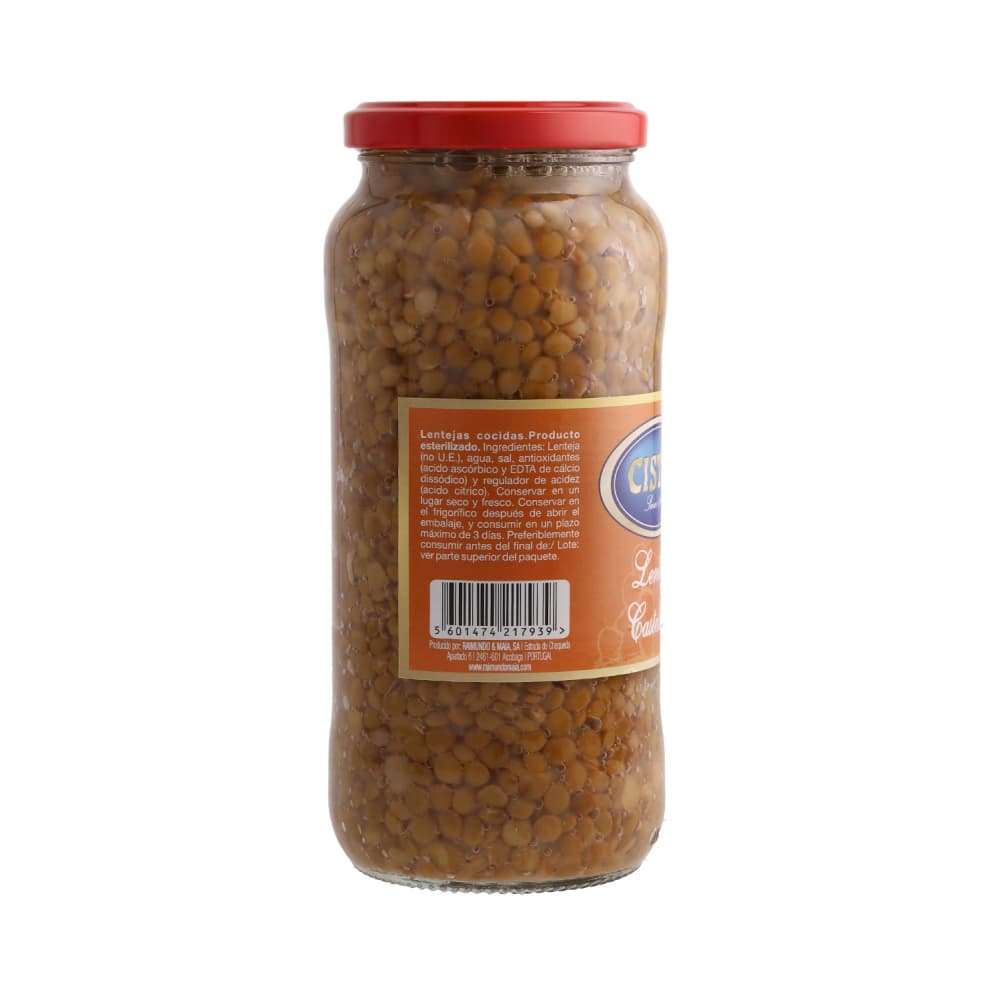 Lentejas cocidas Cistér (3 x 540 g / 1.19 lb) - Miniatura 3