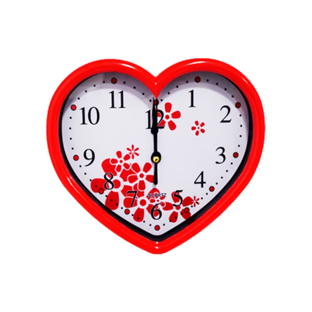 Reloj decorativo de pared en forma de corazón 21 cm Yanda - Imagen 1