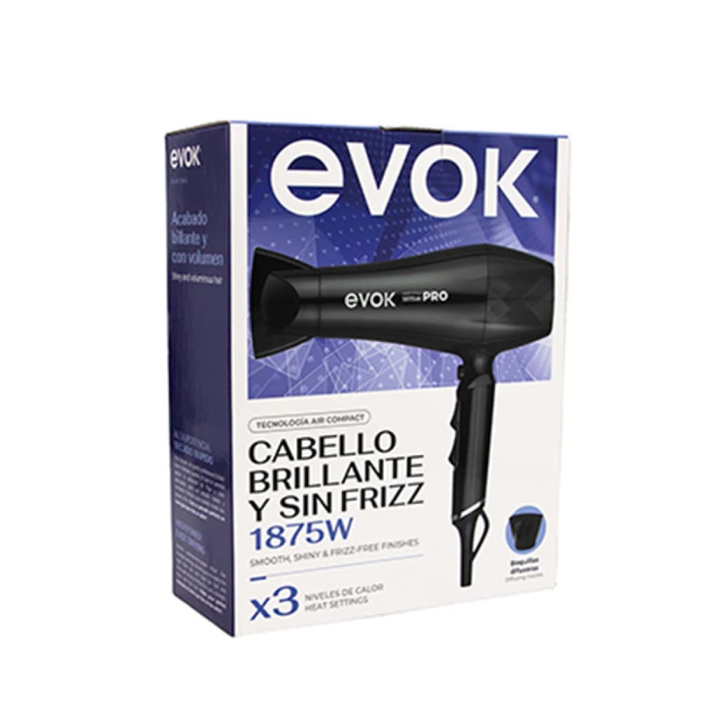 Secador eléctrico para cabello 1875 W Evok Pro - Imagen 1