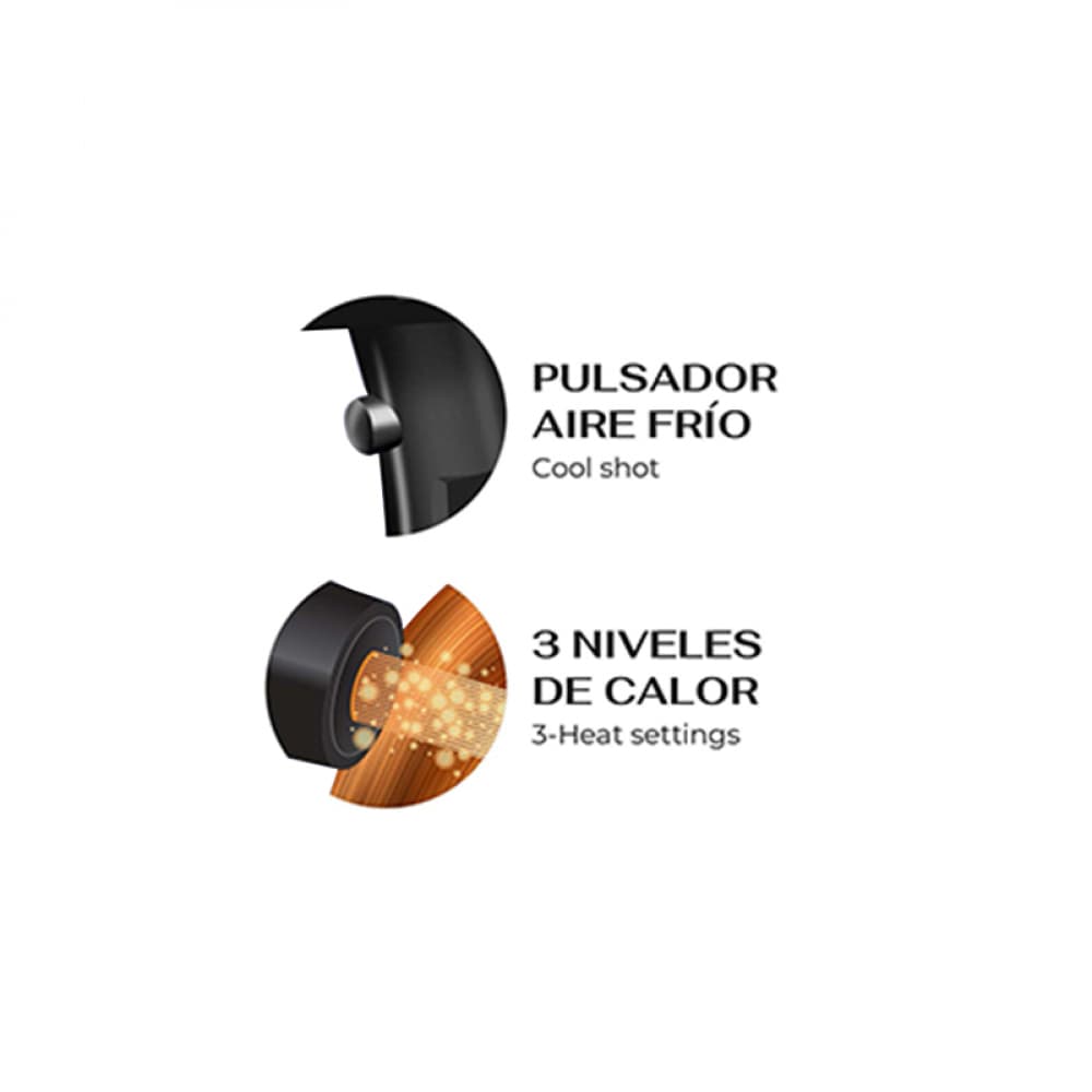 Secador eléctrico para cabello 1875 W Evok Pro - Miniatura 4
