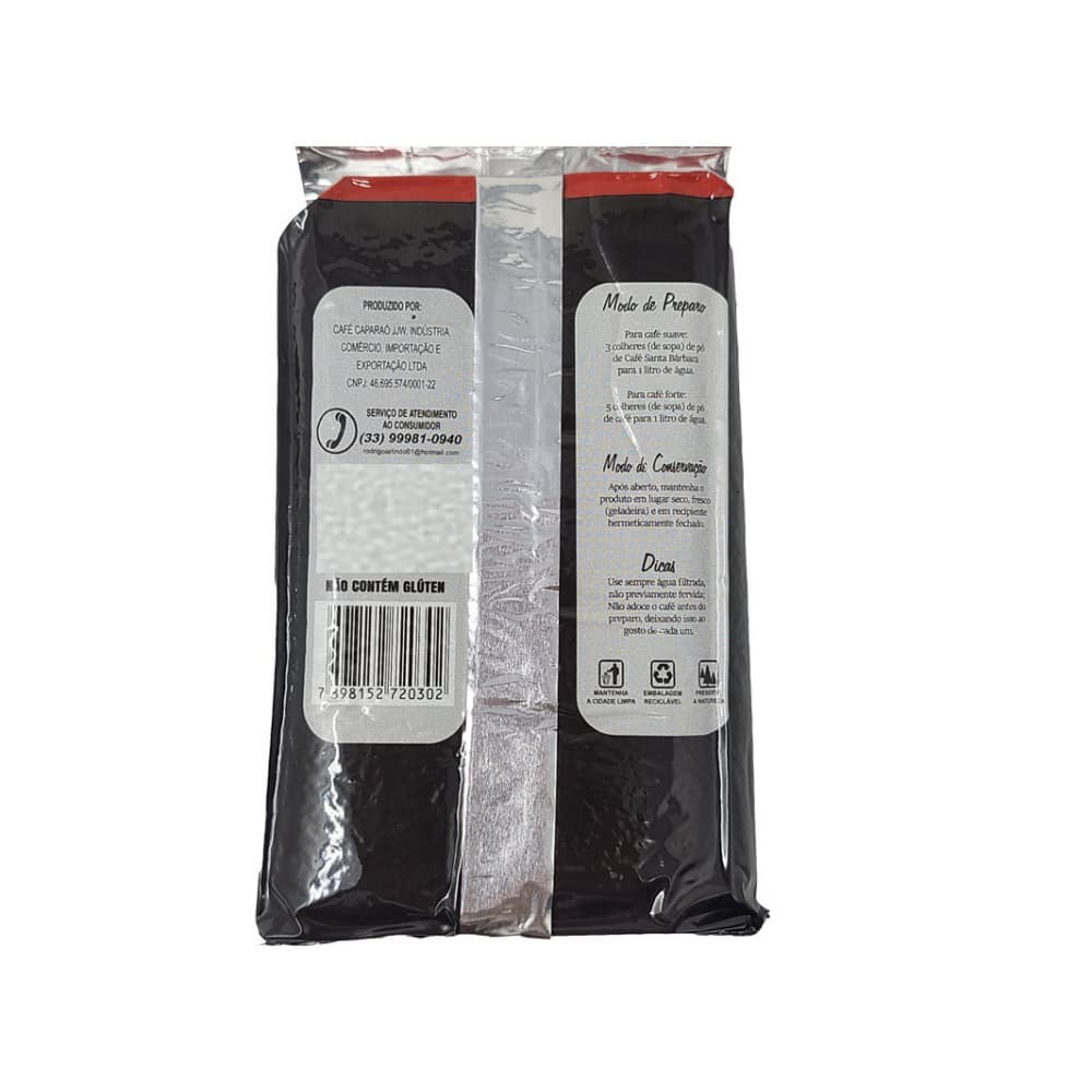 Café tostado y molido extra fuerte Santa Bárbara (3 x 250 g / 8.8 oz) - Miniatura 2