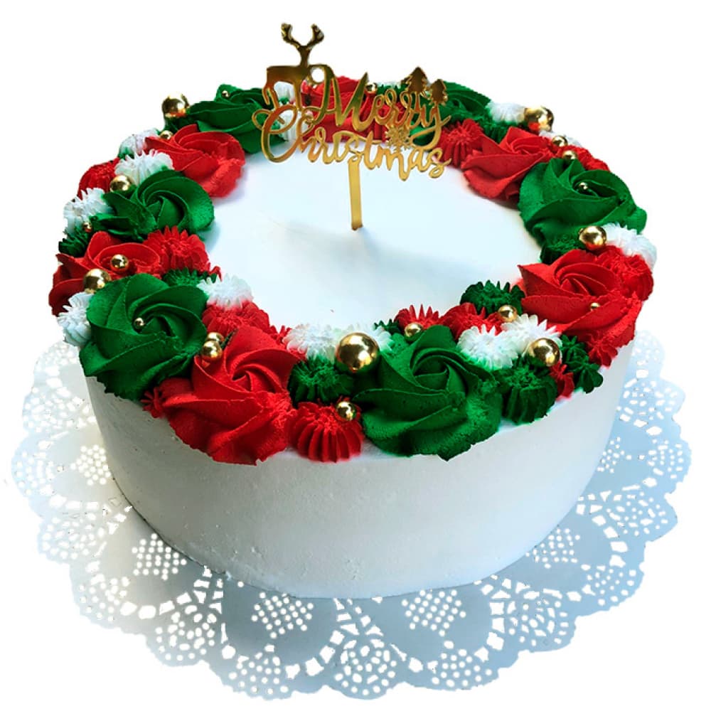 Cake Merry Cristmas Deyi & Sweet (12 personas) - Imagen 1