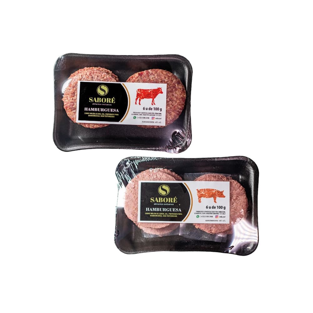 Hamburguesas de res + Hamburguesas de cerdo - Imagen 1