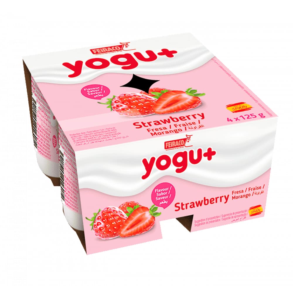 Yogur pasteurizado sabor a fresa (8 x 125 g) - Miniatura 2
