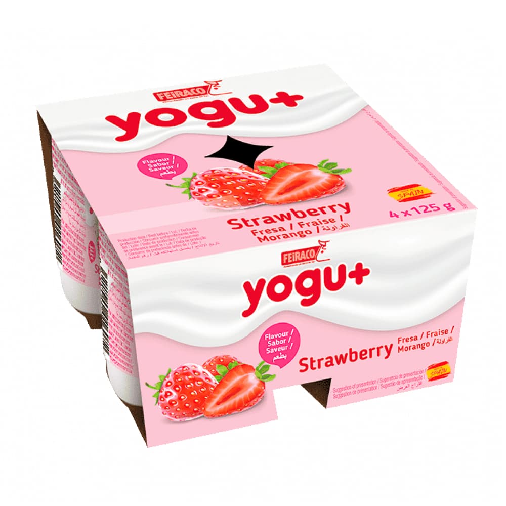 Yogur pasteurizado sabor a fresa (24 x 125 g) - Miniatura 2