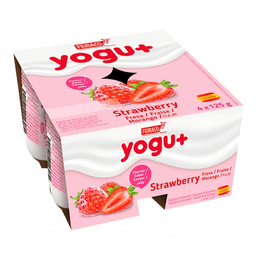 Yogur pasteurizado sabor a fresa (48 x 125 g) - Miniatura 2