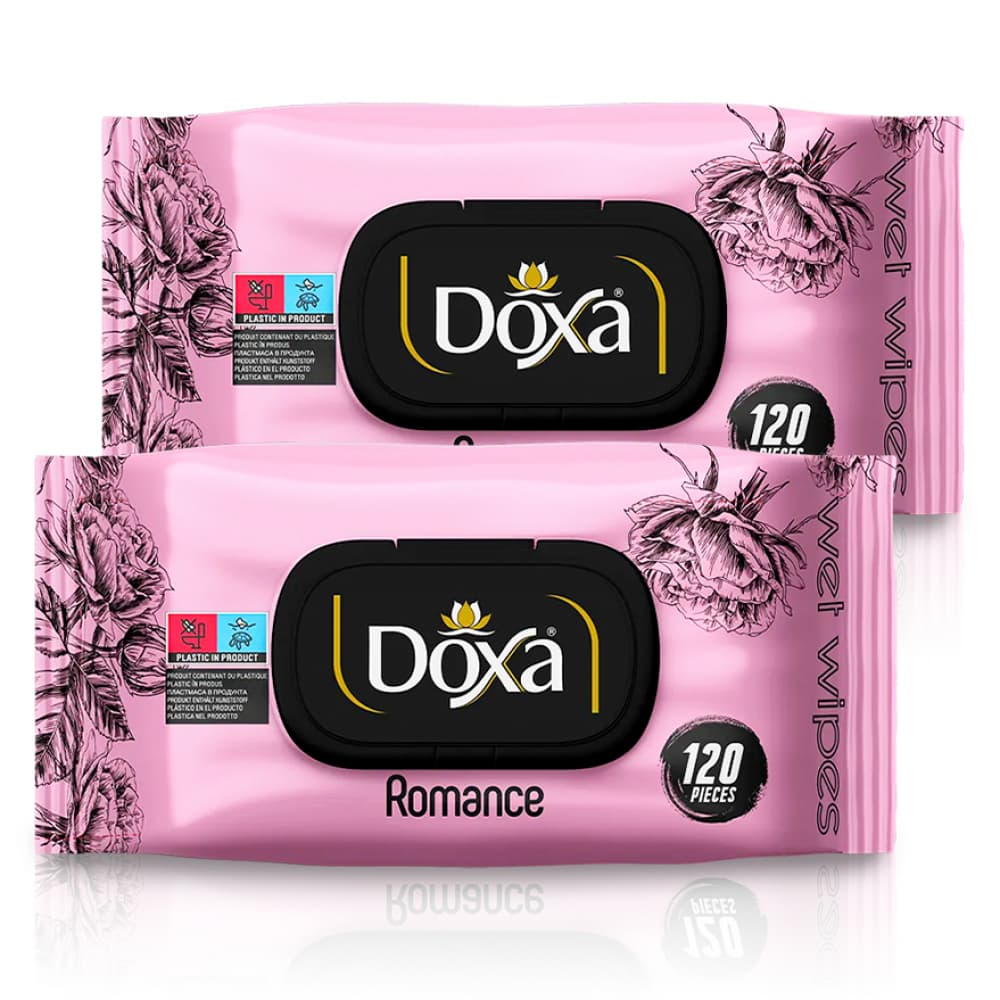 Toallitas húmedas con aroma a romance Doxa (2 x 120 U) - Imagen 1