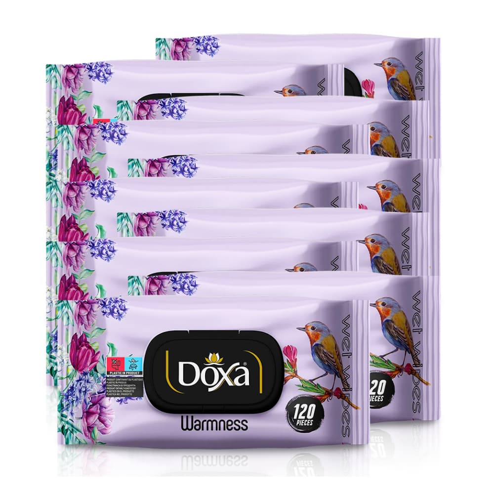 Toallitas húmedas con aroma cálido Doxa (10 x 120 U) - Imagen 1