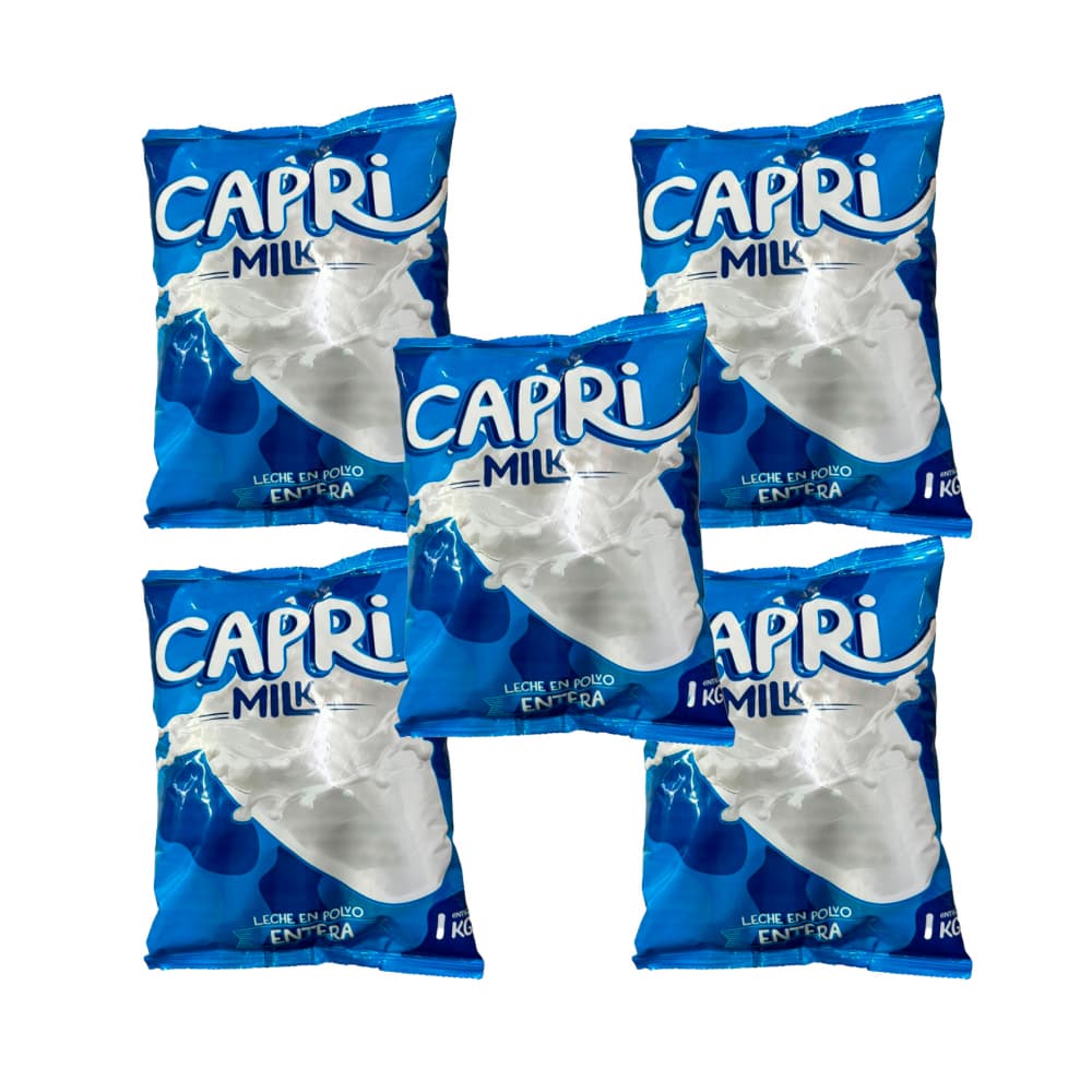 Leche en polvo entera Capri (5 x 1 kg / 2.2 lb) - Imagen 1