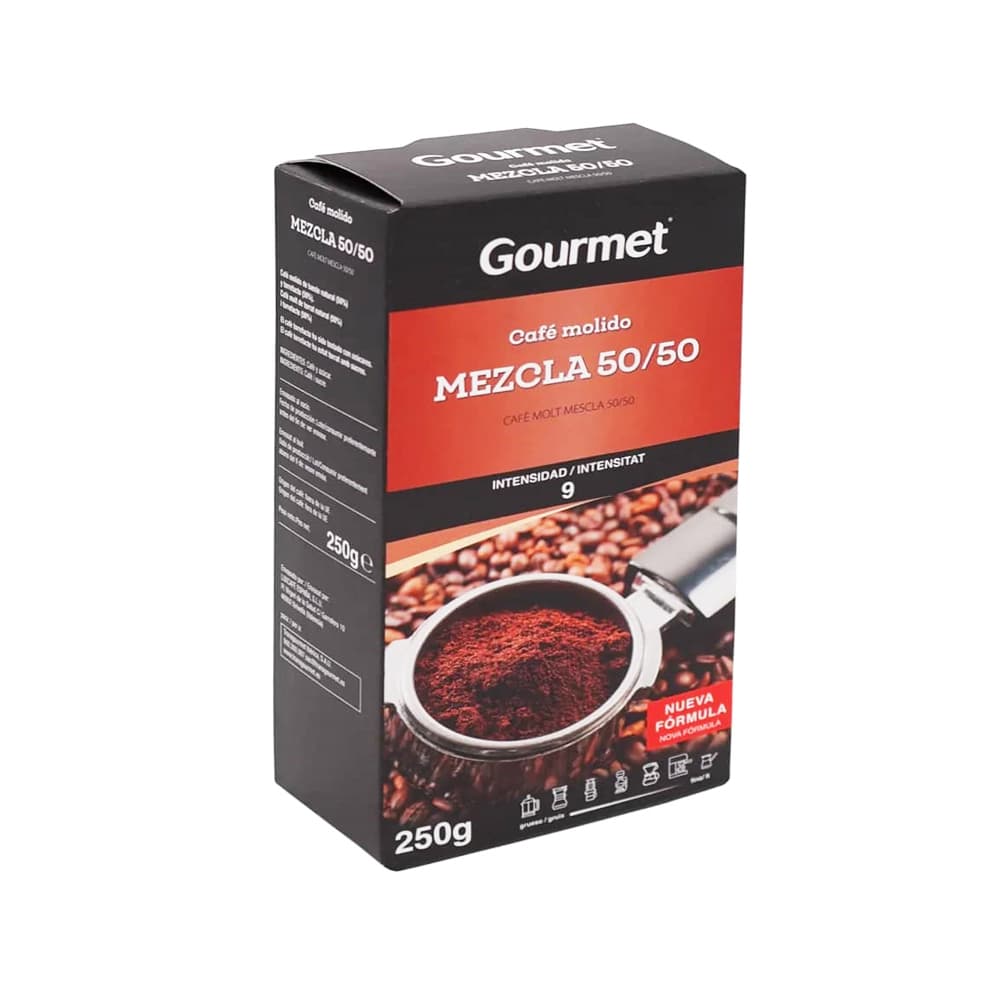 Café molido Mezcla 50/50 Gourmet (250 g / 8.81 oz) - Imagen 1