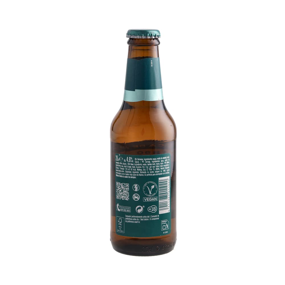 Cerveza de botella Mahou Clásica (12 x 250 ml) - Miniatura 2