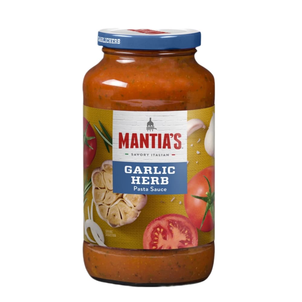 Salsa para pasta con ajo y hierbas Mantia´s (680 g / 1.5 lb) - Imagen 1