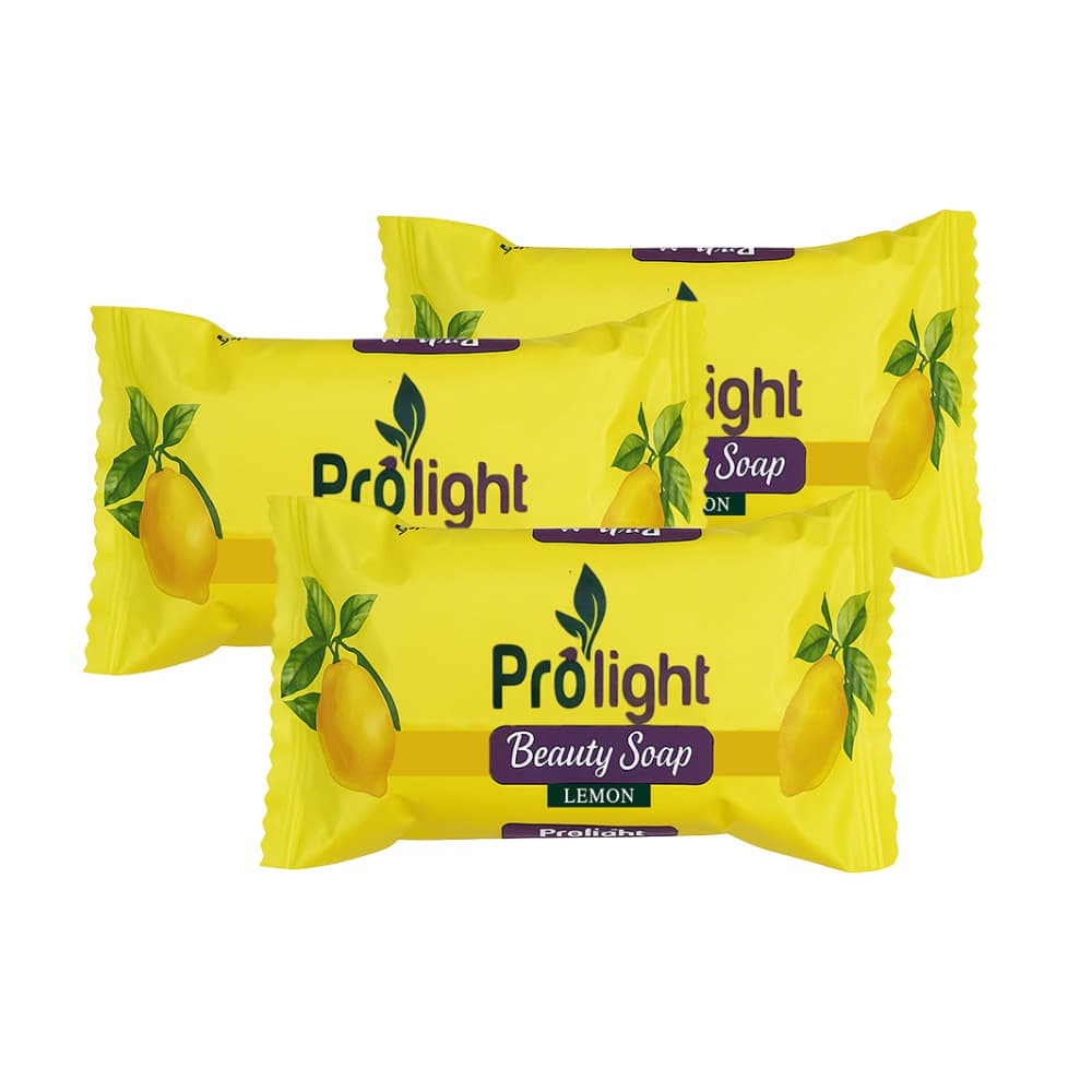 Jabón de belleza con fragancia a limón Prolight (3 x 100 g / 3.52 oz) - Imagen 1