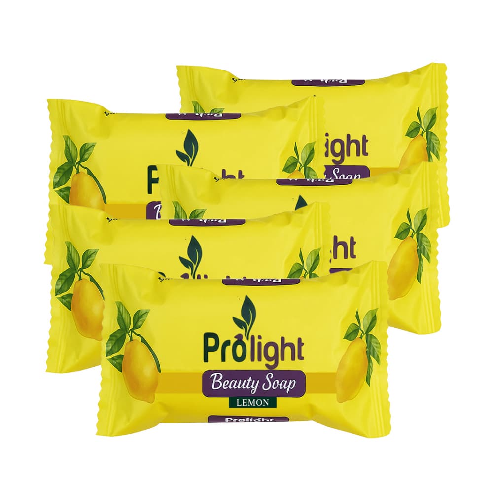 Jabón de belleza con fragancia a limón Prolight (5 x 100 g / 3.52 oz) - Imagen 1