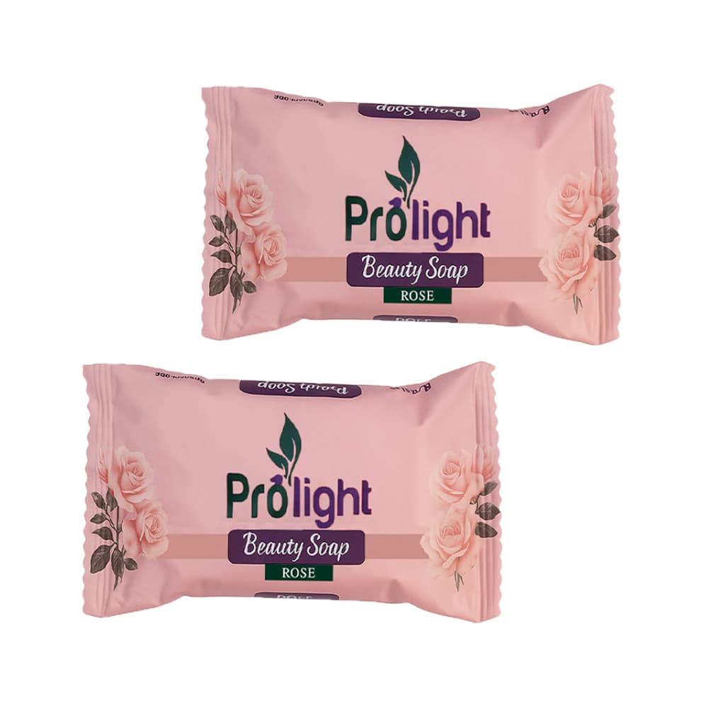 Jabón de belleza con fragancia a rosas Prolight (2 x 100 g / 3.52 oz) - Imagen 1
