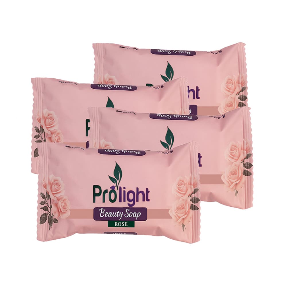 Jabón de belleza con fragancia a rosas Prolight (4 x 100 g / 3.52 oz) - Imagen 1