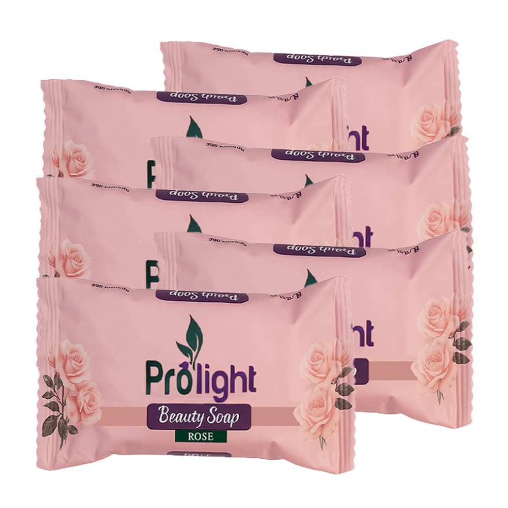 Jabón de belleza con fragancia a rosas Prolight (6 x 100 g / 3.52 oz) - Imagen 1