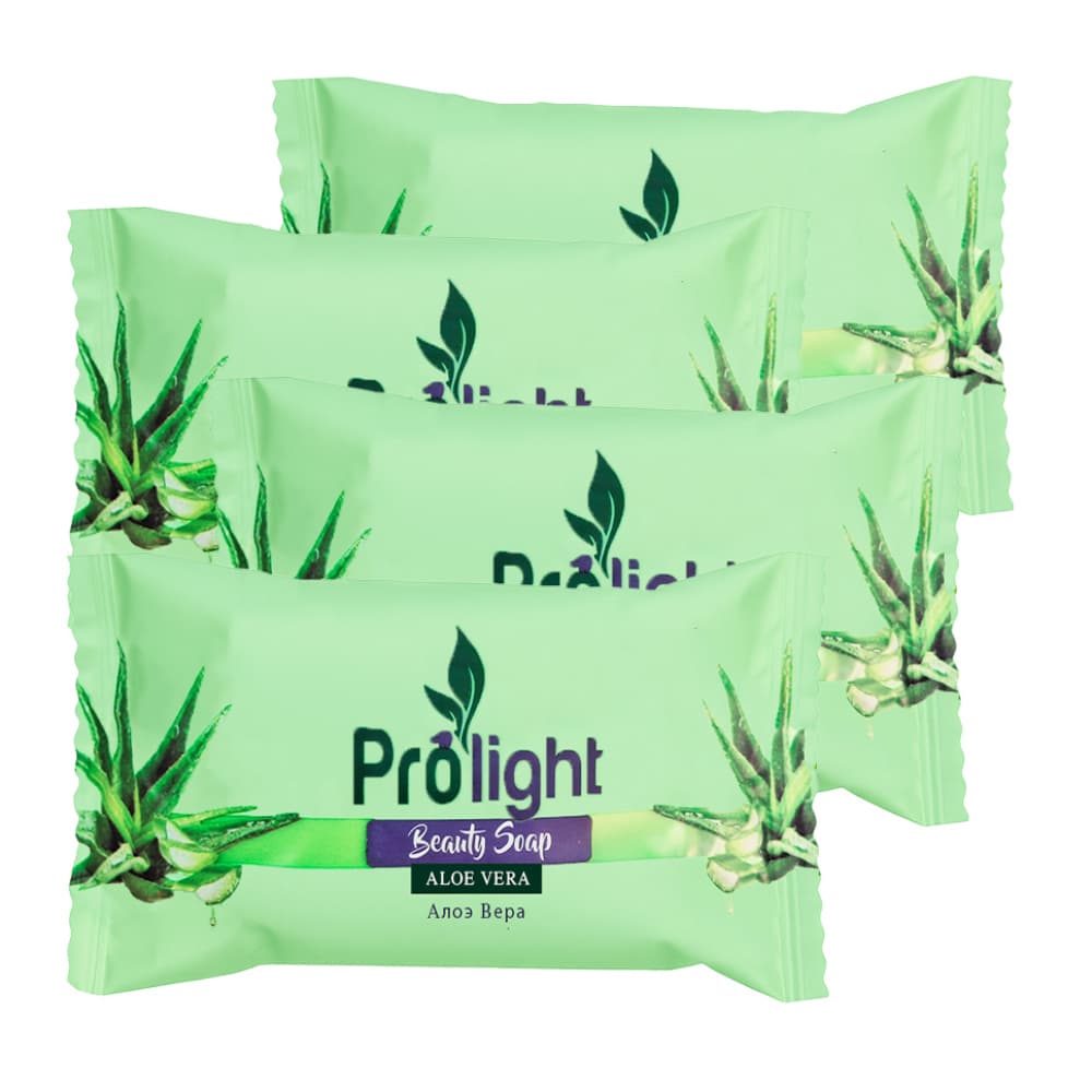 Jabón de belleza con fragancia aloe vera Prolight (4 x 100 g / 3.52 oz) - Imagen 1
