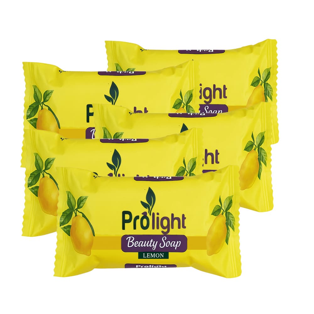 Jabón de belleza con fragancia a limón Prolight (5 x 100 g / 3.52 oz) - Imagen 1