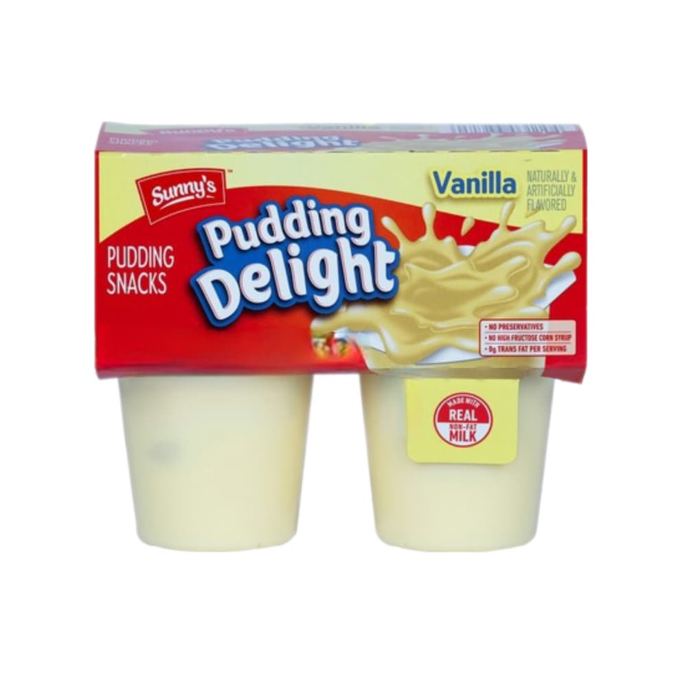 Natilla de vainilla Sunny' s (4 x 92.1 g / 3.25 oz) - Imagen 1