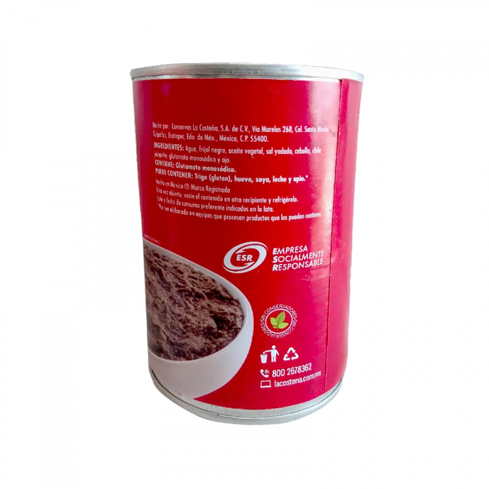 Frijoles negros refritos (440 g / 15.52 oz) - Miniatura 3
