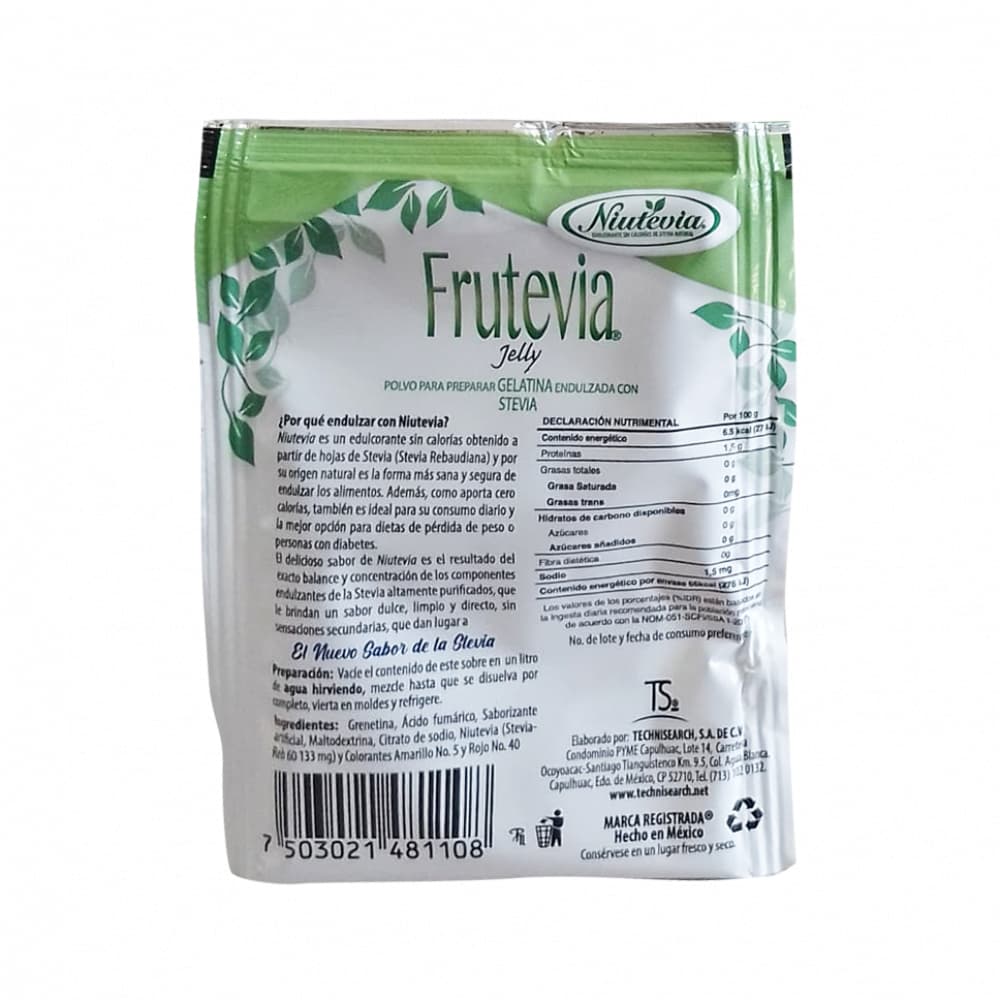 Gelatina sabor piña Frutevia (25 g) - Miniatura 2