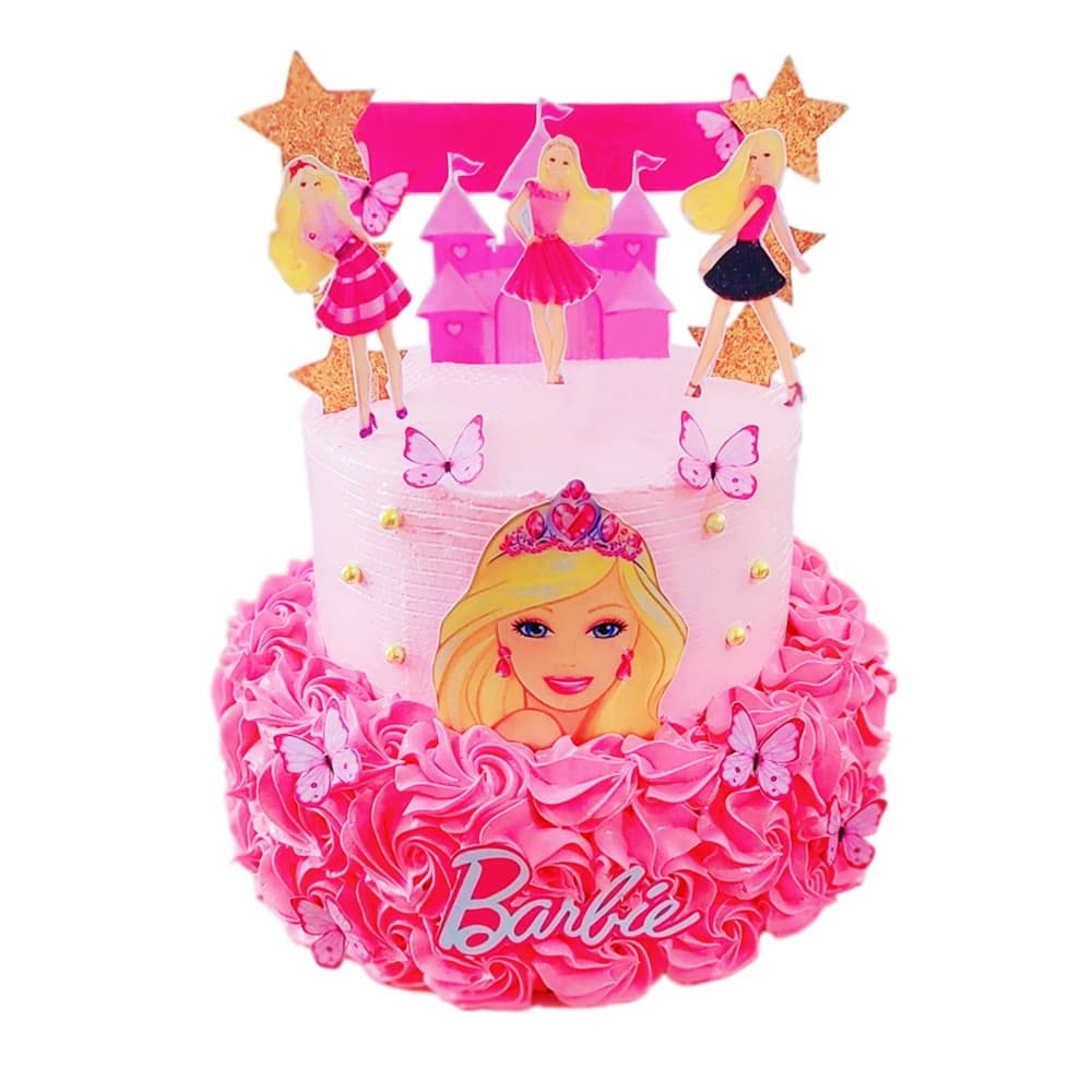 Cake de Barbie (24 comensales) - Imagen 1