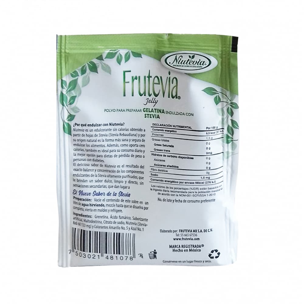 Gelatina sabor limón Frutevia (25 g) - Miniatura 2