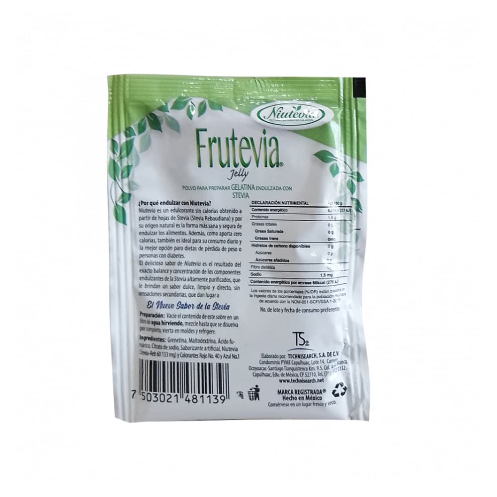 Gelatina sabor arándanos Frutevia (25 g) - Miniatura 2