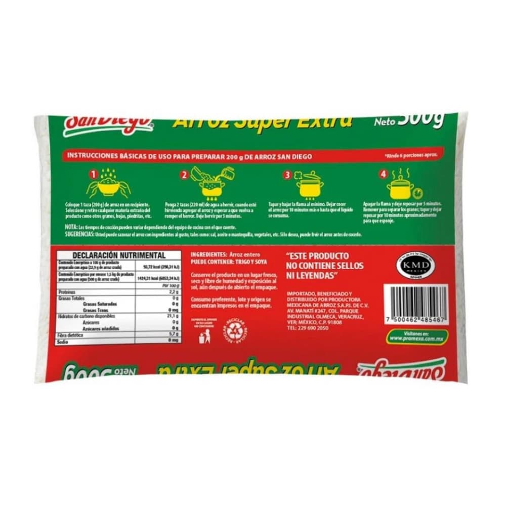 Arroz super extra San Diego (1 kg / 2.2 lb) - Miniatura 2