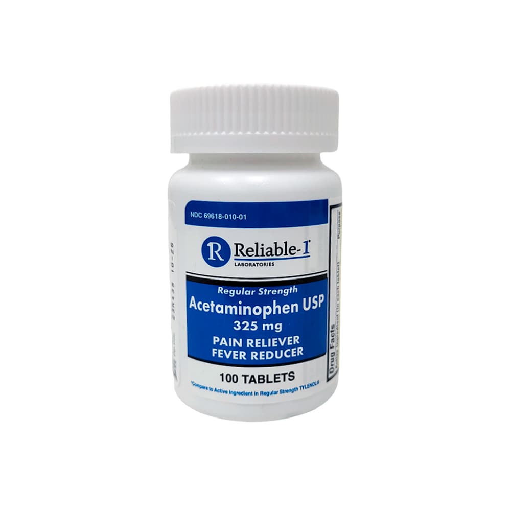 Acetaminofén 325 mg Reliable-1 (100 tabletas) - Miniatura 1