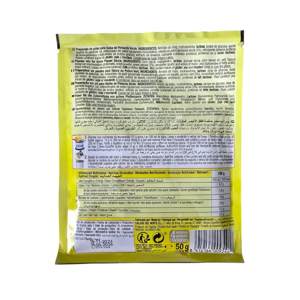 Salsa pimienta verde Calnort (50 g / 1.76 oz) - Miniatura 2