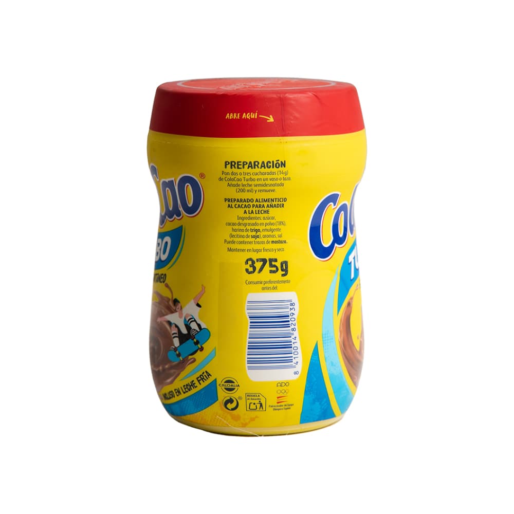 Chocolate en polvo turbo Cola Cao (375 g / 13.22 oz) - Miniatura 2