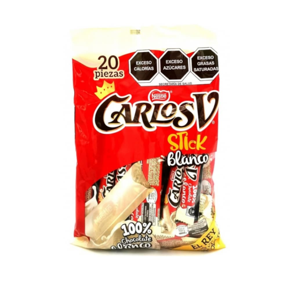 Barras de chocolate blanco Carlos V (160 g / 5.64 oz) - Imagen 1