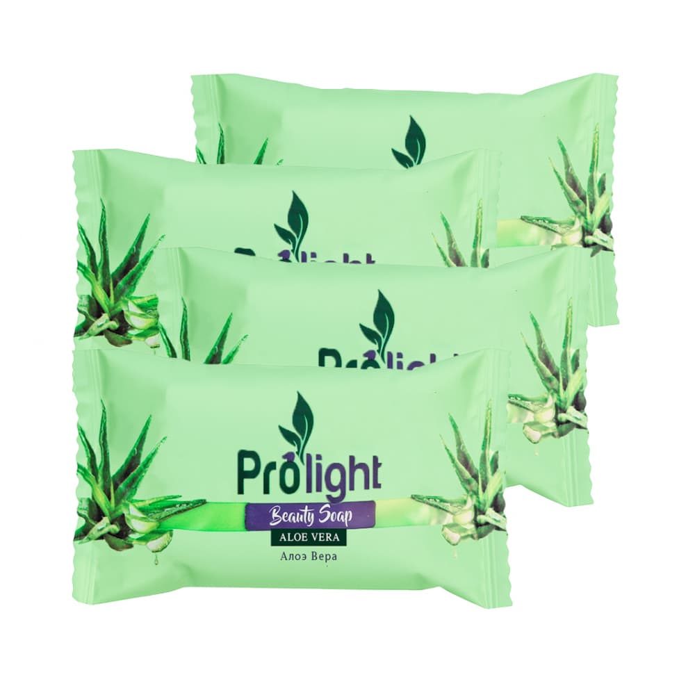 Jabón de belleza con fragancia aloe vera Prolight (4 x 100 g / 3.52 oz) - Imagen 1