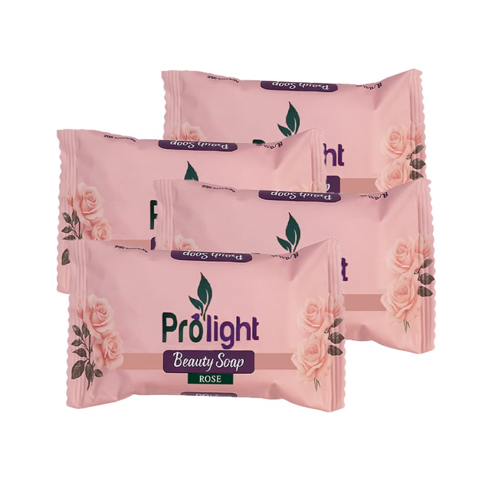 Jabón de belleza con fragancia a rosas Prolight (4 x 100 g / 3.52 oz) - Imagen 1
