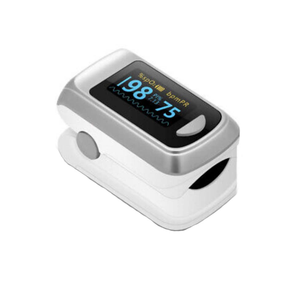 Pulsioxímetro de dedo. Color gris - Imagen 1