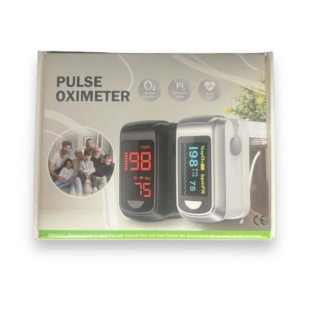 Pulsioxímetro de dedo. Color gris - Miniatura 2