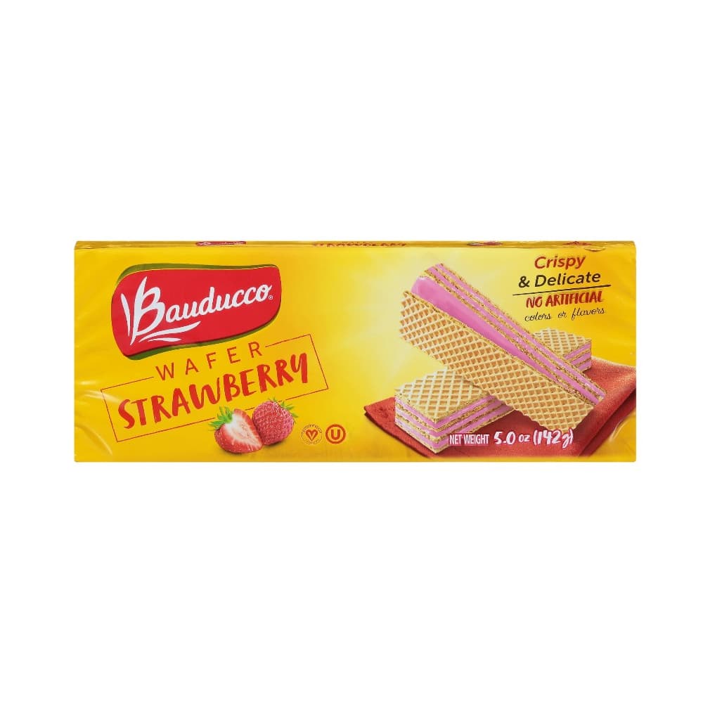 Sorbetos rellenos con crema sabor a fresa Bauducco (142 g / 5 oz) - Imagen 1