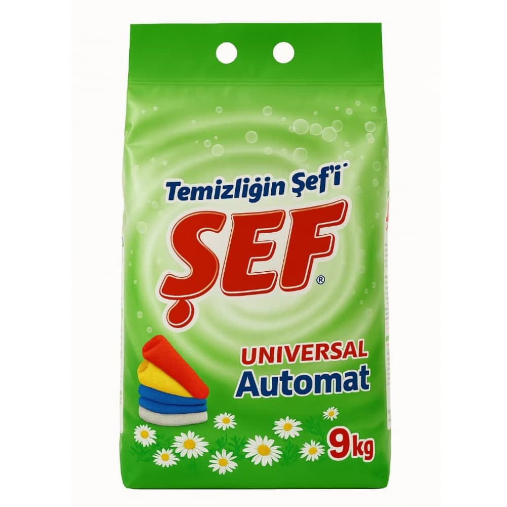 Detergente en polvo universal Sef (9 kg / 19.84 lb) - Imagen 1