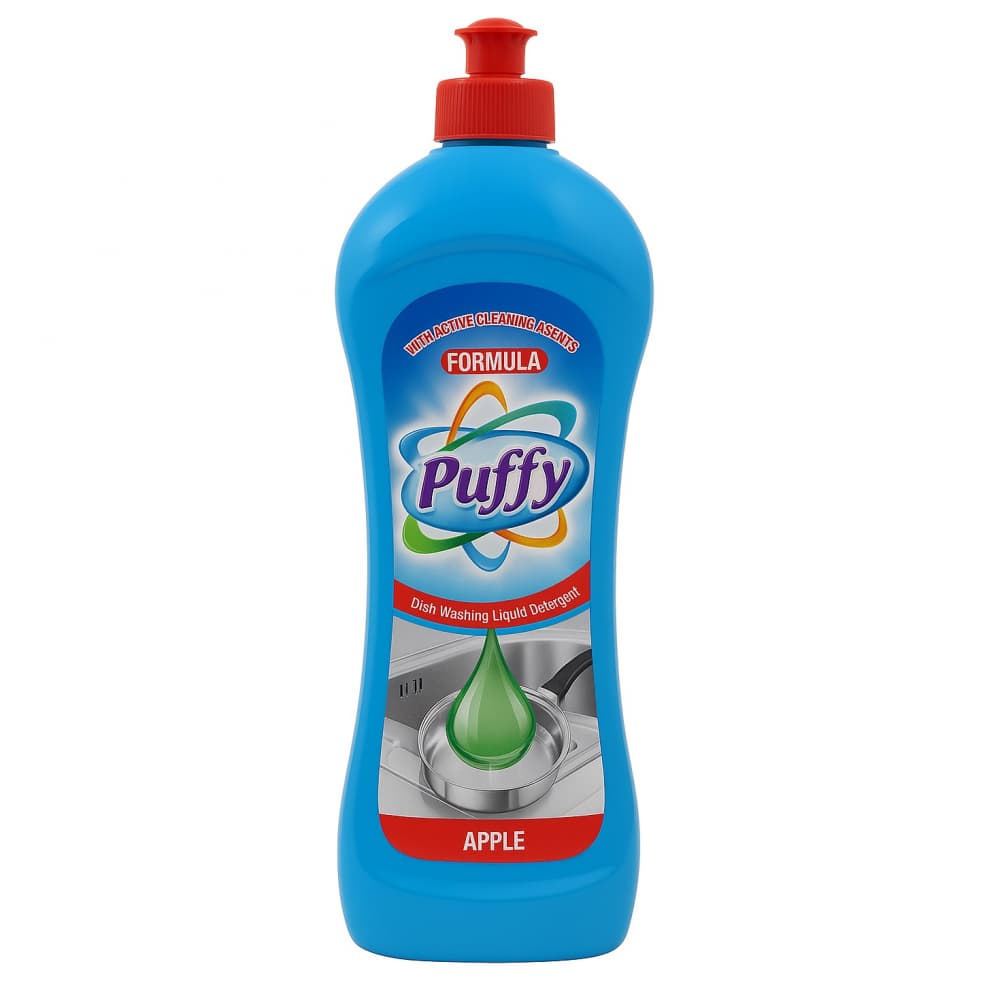 Detergente lavavajillas líquido de manzana Puffy (660 g / 1.46 lb) - Imagen 1